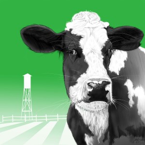 Joel Haynes Animals Squared - Cow